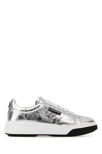 Silver Leather Bumper Sneakers - Dsquared2 - Modalova
