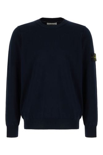 Midnight Blue Cotton Sweater - Stone Island - Modalova