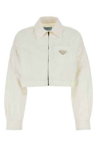 Prada White Denim Jacket - Prada - Modalova