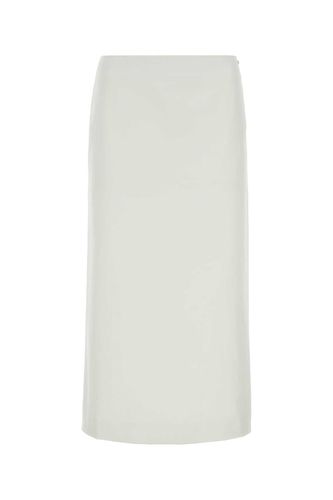 SportMax White Satin Cellula Skirt - SportMax - Modalova