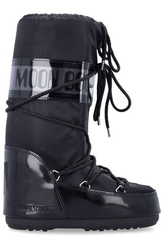 Icon Glance Satin Lace-up Snow Boots - Moon Boot - Modalova