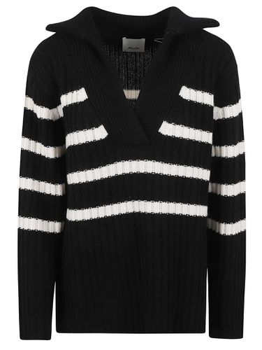 Allude Ribbed Striped Jumper - Allude - Modalova