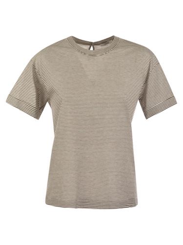 Lightweight Striped Jersey T-shirt And Punto Luce - Peserico - Modalova