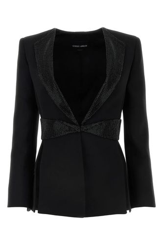 Giorgio Armani Black Silk Blazer - Giorgio Armani - Modalova