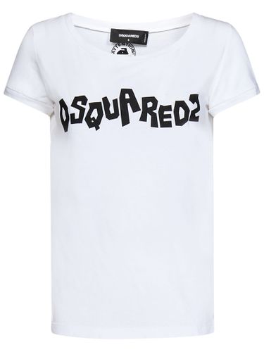 Dsquared2 Logo Scoop T-shirt - Dsquared2 - Modalova