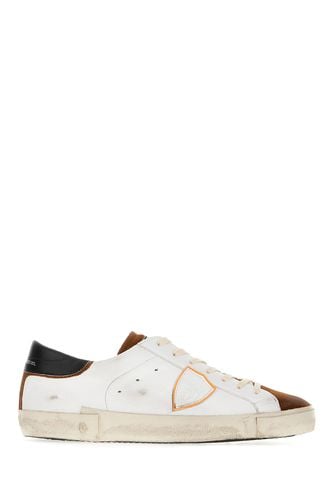 Multicolor Suede And Leather Prsx Low Sneakers - Philippe Model - Modalova