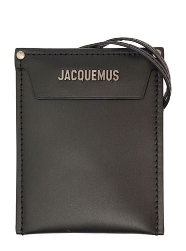 Le Porte Poche Meunier Wallet With Logo Lettering In Leather Man - Jacquemus - Modalova