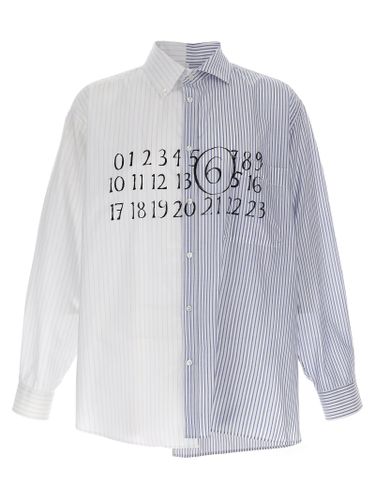 Numeric Signature Mm6 Asymmetric Shirt - MM6 Maison Margiela - Modalova