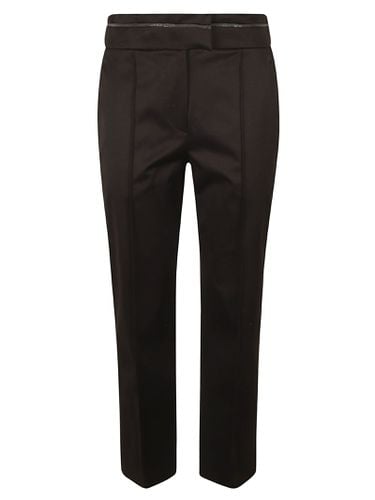 High Embellished Waist Plain Crop Trousers - Brunello Cucinelli - Modalova