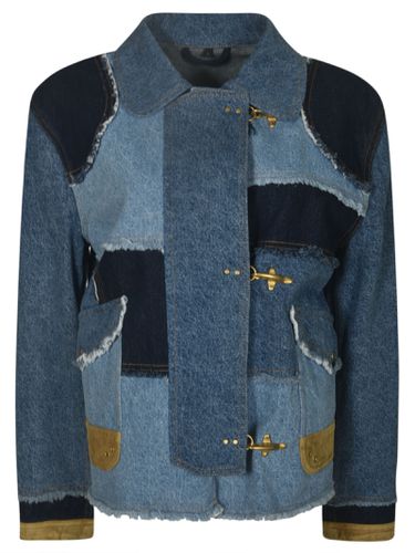 Fay Denim Classic Wrap Jacket - Fay - Modalova