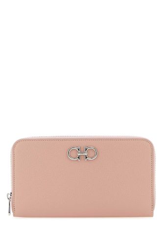 Ferragamo Pink Leather Wallet - Ferragamo - Modalova