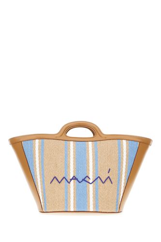 Multicolor Raffia And Leather Tropicalia Handbag - Marni - Modalova