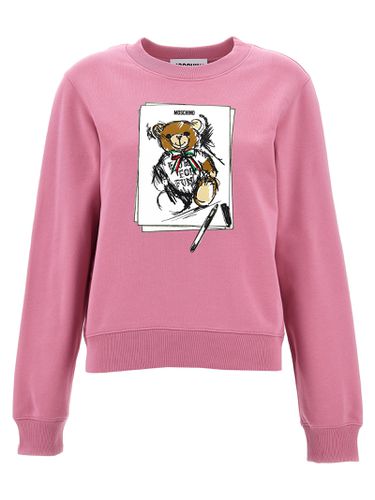 Moschino Print Sweatshirt - Moschino - Modalova