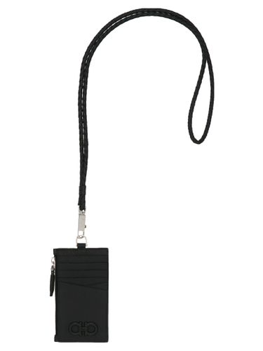 Gancio Card Holder With A Shoulder Strap - Ferragamo - Modalova