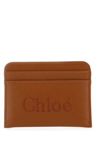 Chloé Caramel Leather Card Holder - Chloé - Modalova