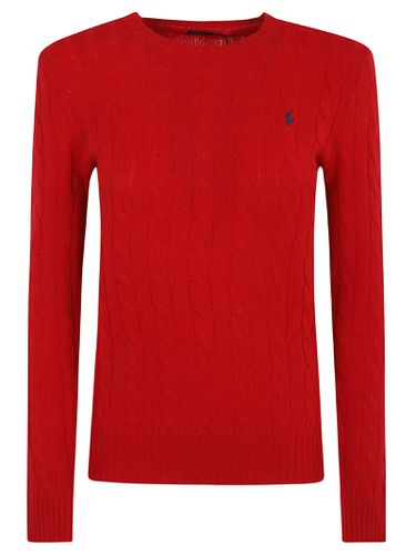 Logo Embroidered Cable Knit Sweater - Ralph Lauren - Modalova