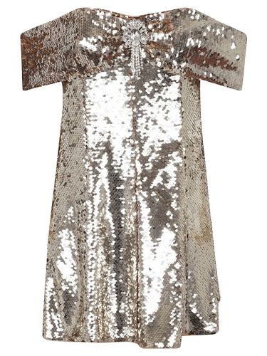 Sequin Off Shoulder Mini Dress - self-portrait - Modalova