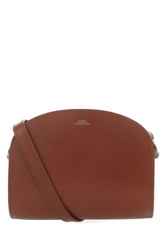 A. P.C. Caramel Leather Mini Demi Lune Shoulder Bag - A.P.C. - Modalova