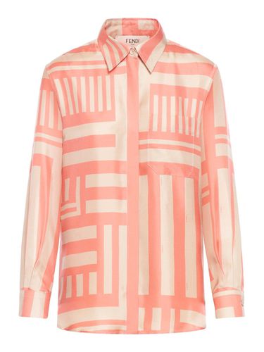 Labyrinth Printed Long-sleeve Shirt - Fendi - Modalova