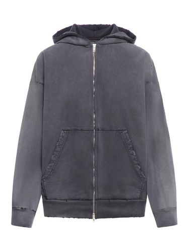 Graphic Printed Zip-up Hoodie - Balenciaga - Modalova