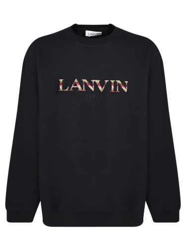 Lanvin Black Cotton Sweatshirt - Lanvin - Modalova