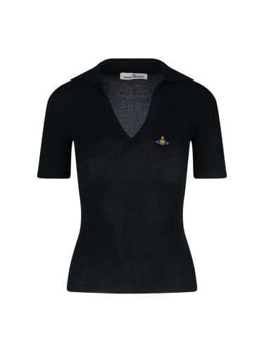 Marina Knit Polo Shirt - Vivienne Westwood - Modalova