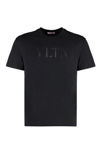 Vltn Logo Printed Crewneck T-shirt - Valentino Garavani - Modalova