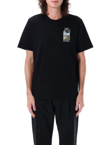 La Night Black Cotton T-shirt - Casablanca - Modalova