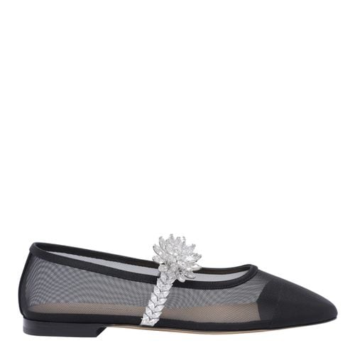 Mach & Mach Lotus Flower Mesh Flat - Mach & Mach - Modalova