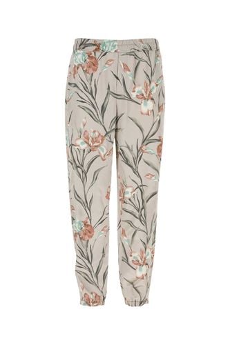 Saint Laurent Printed Satin Pant - Saint Laurent - Modalova