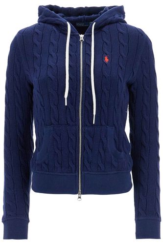 Navy Blue Slim Fit Zip Hoodie Cardigan - Polo Ralph Lauren - Modalova