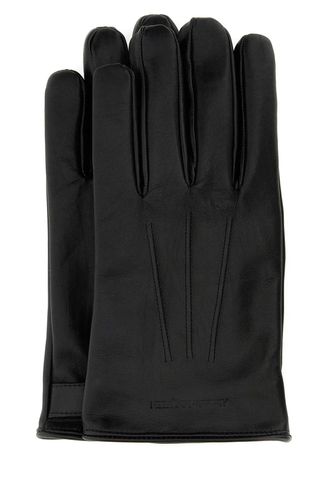 Black Leather Gloves - Alexander McQueen - Modalova