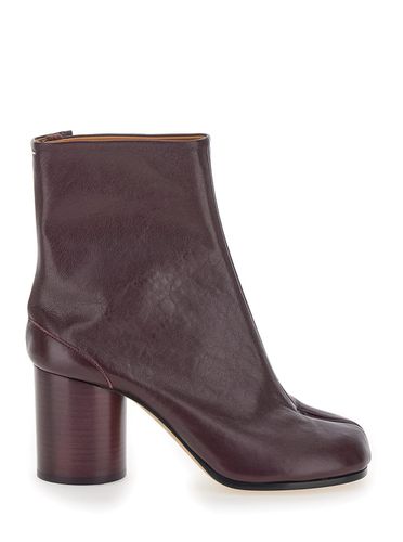 Tabi Bordeaux Ankle Boots In Leather Woman - Maison Margiela - Modalova