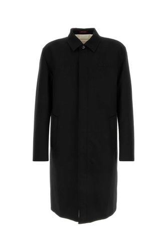 Gucci Black Wool Coat - Gucci - Modalova