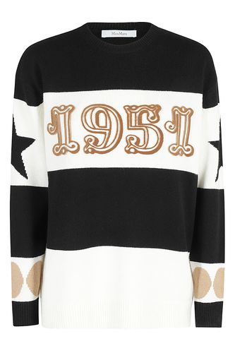 Star Patterned Crewneck Jumper - Max Mara - Modalova