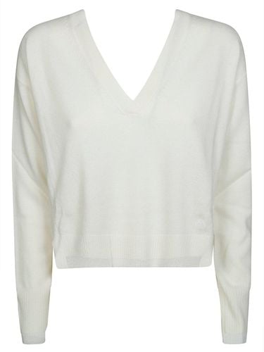 Contrasting-trim V-neck Jumper - Pinko - Modalova