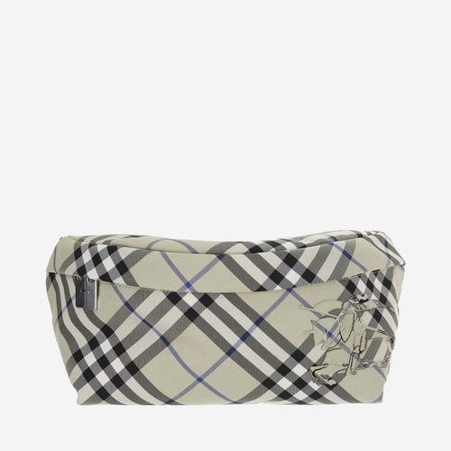Pouch With Check Pattern And Logo - Burberry - Modalova