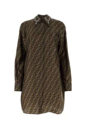 Fendi Printed Twill Shirt Dress - Fendi - Modalova