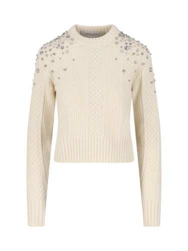Golden Goose Crystal Crop Sweater - Golden Goose - Modalova