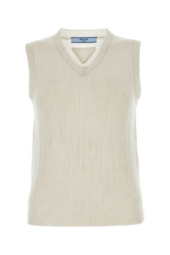 Prada Chalk Cashmere Vest - Prada - Modalova