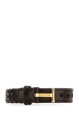 Dark Leather Bracelet - Tom Ford - Modalova