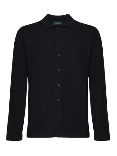 Zanone Virgin Wool Shirt - Zanone - Modalova