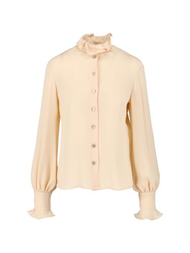Valentino Silk Shirt With Ruffles - Valentino - Modalova