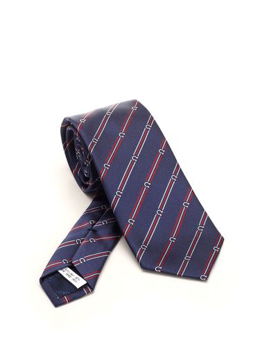 Ferragamo Blue Regimental Tie - Ferragamo - Modalova