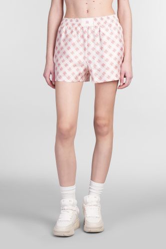 AMIRI Shorts In Rose-pink Silk - AMIRI - Modalova