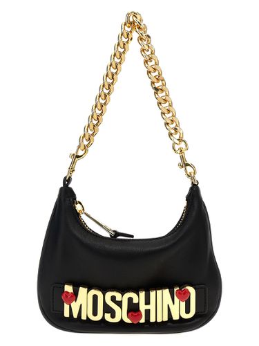 Moschino Logo Leather Shoulder Bag - Moschino - Modalova
