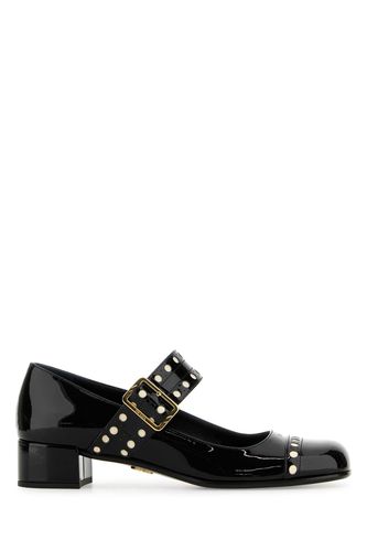 Prada Black Leather Pumps - Prada - Modalova