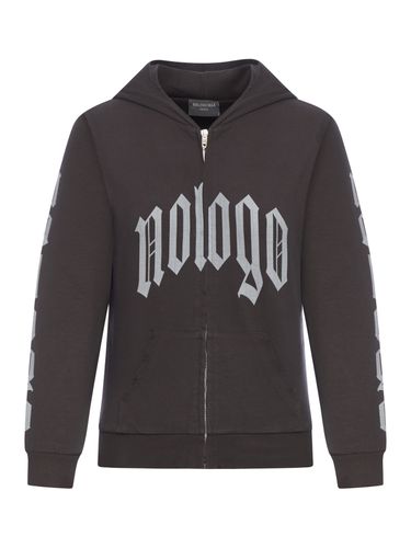 Sweatshirt With Zip No Logo - Balenciaga - Modalova