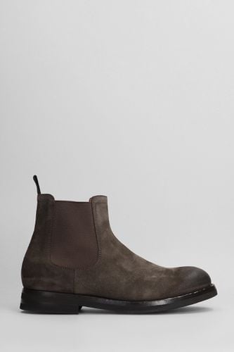 Combat Boots In Suede - Green George - Modalova