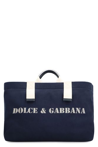 Dolce & Gabbana Printed Canvas Tote - Dolce & Gabbana - Modalova